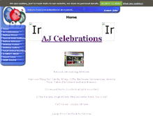 Tablet Screenshot of ajcelebrations.co.uk